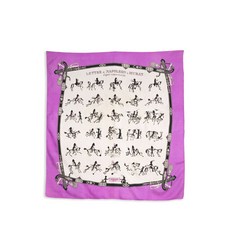 에르메스 중고 1946 레트르 드 나폴레옹 아 무라 바이 휴고 그리그카르 스카프