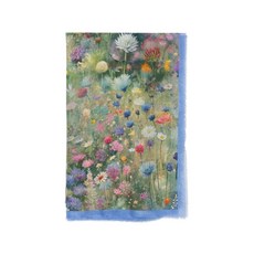 다니엘로 플로럴 프린트 프린지 스카프