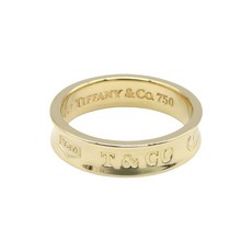 티파니앤코 중고 2010's 티파니 1837® 18K 옐로 골드 인그레이빙 링