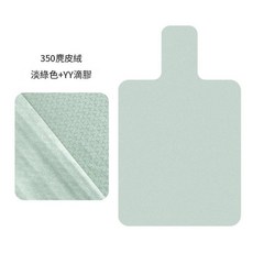 普拉提核心床訓練墊 防滑吸汗柔軟保溫瑜伽鋪巾 便攜輕薄墊, 摺疊普拉提淺126號淺綠色99.6*61CM單層蒙古絨滴膠, 1套