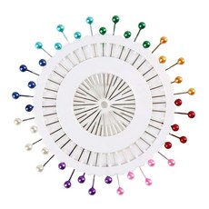 Smiko腸腸妞 35mm珠針 (40支裝) 定位針 圓頭針 大頭針 固定針 縫紉材料, 彩色, 1個