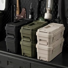 【AOTTO】4L+6L多功能加厚軍規雙層收納工具箱AL-2031, 軍綠, 2個