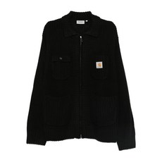 칼하트윕 로고 패치 가디건