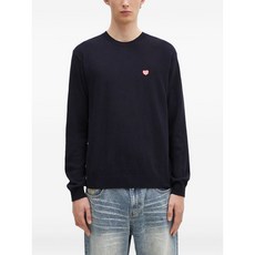 휴먼메이드 하트 로고 울 스웨터