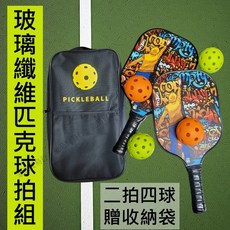 玻璃纖維匹克球拍 戶外室內匹克球拍組, 1個