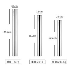 304不銹鋼擀麵杖 加厚不沾, 1個