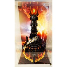 WBS樂光創意 魔戒 黑塔 巴拉多塔 專用防塵盒/展示盒/壓克力盒, 1個