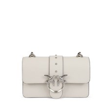 핀코 러브 백 원 스터드 디테일 버드 레더 숄더 백