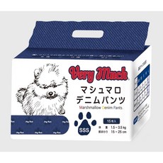 Very Much 棉花糖寵物尿褲 高吸收力 拋棄式 包覆式, 超小, 15片, 1包