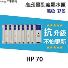 HP 70 高印量副廠墨水匣 抗升級版本, 淡紅色, 1個
