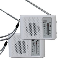 (台灣現貨) SAMPO 聲寶AM/FM收音機 AK-W910AL 防災必備/ SY-5202B 白色收音機(2台), 白色, 收音機SY-5201B (2台)