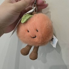 Jellycat 趣味水蜜桃吊飾, 圖片, 1個