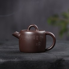 宜興原礦老紫泥 祥瑞井欄壺 手工功夫茶具, 1個, 101732老紫泥祥瑞井栏