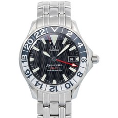 오메가 중고 웨이브드 블랙 씨마스터 시계 41mm