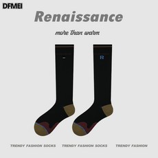 DFMEI Renaissance壓力運動襪子女健身中筒跑步跳繩瑜伽瘦腿壓縮小腿襪