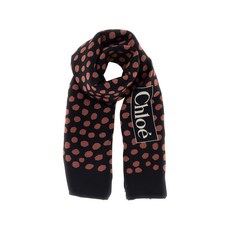 끌로에 클로에 스포티드 스퀘어 스카프