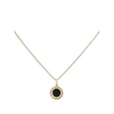 불가리 중고 오닉스 옐로 골드 펜던트