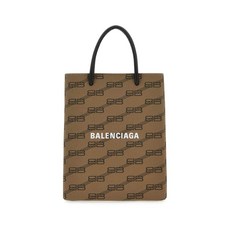 발렌시아가 BB 모노그램 프린트 토트 백