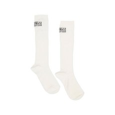 MM6메종마르지엘라 로고 골지 양말