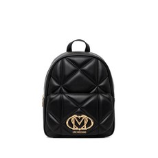 러브모스키노 로고 디테일 퀼팅 백팩
