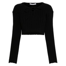 알렉산더왕 크롭 골지 스웨터