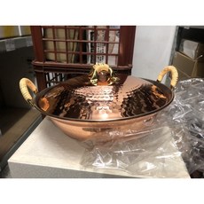 新光堂 銅鍋 27cm 銅製 鍋具 日本製 直火使用, 1個