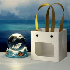 海洋星空發光水晶球小夜燈 桌面擺件, 海龜