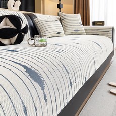 綫條冰絲沙發墊夏季沙發坐墊子防滑坐墊新款防水坐墊沙發套罩蓋布巾