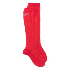 MM6메종마르지엘라 로고 디테일 골지 양말