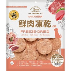 佳倍讚 Petty Man 鮮肉凍乾 犬用零食 鴨肉口味 高蛋白 低脂肪 無化學添加 65g, 鴨肉, 1個