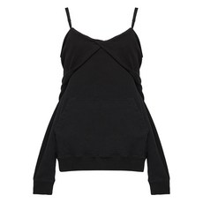 MM6메종마르지엘라 오프숄더 코튼 스웨트셔츠