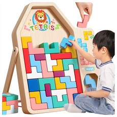 TETRIS 俄羅斯方塊積木拼圖玩具, 1個, 40個