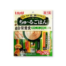 日本INABA-CIAO 汪啾嚕狗糧寵物營養主食肉泥20入/袋-綜合雞肉, 1個, 280g, 綜合雞肉