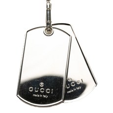 구찌 중고 2015-2025 스털링 실버 도그 태그 펜던트 네크리스