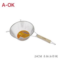 A-OK 304木柄油炸網, 1個