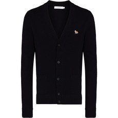 메종키츠네 폭스 패치 V넥 가디건