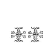 토리 버치 아이콘 파베 세팅 이어링