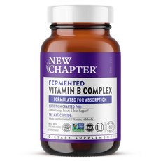 Newchapter 發酵維生素B群純素錠, 1個, 60錠