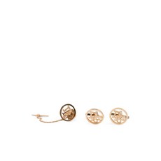 크리스찬 디올 중고 1990's 로고 커프 링크스 넥타이 택 핀 세트