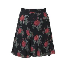 생 로랑 중고 A라인 플로럴 프린트 미니 스커트