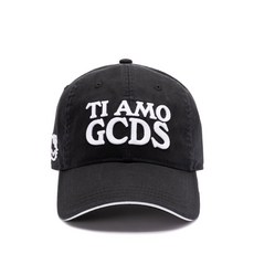 GCDS 로고 자수 캡 모자