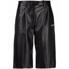 오프화이트 오프화이트 테일러드 가죽 쇼츠