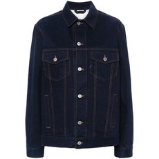 버버리 로고 패치 데님 재킷