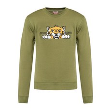 겐조 타이거 프린트 크루 넥 스웨트셔츠
