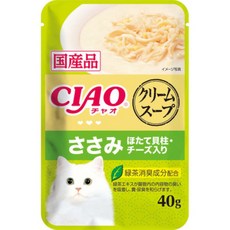 CIAO 貓咪下部尿路配慮高湯包 40g 貓零食, 1個, IC-214雞肉+干貝+起司