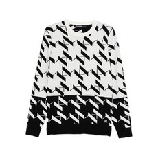 칼 라거펠트 패턴 스웨터