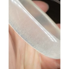 天然冰種蠶絲玉寬版手鐲, 1個