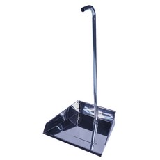 加高金屬畚斗,站立式清潔,大容量集塵,耐用易潔,居家清潔好幫手, 銀色, 6個