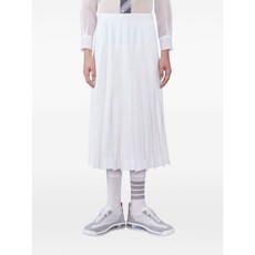 톰 브라운 플리츠 미디 스커트