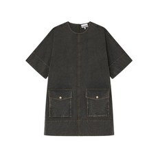 가니 포켓 디테일 드레스